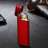 Mode dünne Mini Elektronische USB -Feuerzeuge Flameless Lighter Briket Elektrische Feuerzeuge