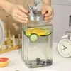 Butelki wodne 0,75 galon szklany napój dozownik wielofunkcyjny Kettle z owocami napój z czajnikiem ze stali nierdzewnej do lodówki
