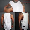 Mens Brand Gym Clothing Bodybuilding Singlets Sports Tank Top Man Fitness Shirt Muscle Guys Sans manche