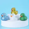 Baby Bath Toys Baby Bath Toy 100st Söt Little Yellow Duck med Squeeze Soep Rubber Float Ducks Spela Bath Game Fun Presents for Children