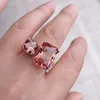 Anneaux de bande csjs Nouveau design de la bague en zultanite crée un changement de couleur sultaneite gemmstones exquise bijoux de fête pour femmes cadeaux de mariage Q240427