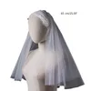 Bridal Veils Elegant Lace Mantilla Veil Short For Wedding Bride Po Wear