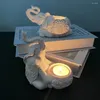 Ljushållare elefant djurstammar upp skulptur TEALIGHT HOLDER Dekorativ liten pinne bra lyckliga gåvor