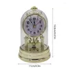 Table Clocks European Retro Plastic Clock Antique Alarm With Clear Cover D08D