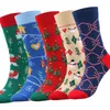 Men's Socks Cartoon Christmas For Men Women Funny Mid-tube Fashion Creative Winter Warm Home Gifts Decorations