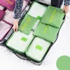 Borse da stoccaggio 6 pezzi Set di vestiti impermeabili per viaggi biancheria intima Organizzatore Organizzatore Cosmetic Baggage Cube Warrobe Valuto tastiera
