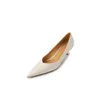 Klänningskor Krazing Pot Big Size 41 Fårpatentläder Höga klackar grunt Solid Spring Office Lady Wedding Elegant Party Women Pumps