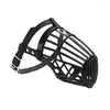 Dog Apparel Soft Plastic And Leather Strong Muzzle Basket Design Anti-biting Adjusting Straps Mask For Small Medium Large