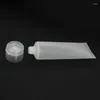 Storage Bottles 100Pcs 50Ml Frosted Clear Plastic Soft Tubes Empty Cosmetic Cream Emulsion Lotion Packaging Containers