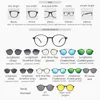 Bauhaus Magnetische Sonnenbrille Polarisierte Sonnenbrille Myopia Gläser Rahmen fünf Farben Mode Optical Ultem Eyewear 240425
