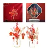 Fiori decorativi decorazioni cinesi dell'anno artificiale bacche rosse bouquet