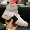 Men Shoes Luxury Designer Chaussure Pleins Shoes High Top Lace Up Mens Shoe With Skull Head Print Breathable Board Shoes