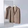 Ternos masculinos Autumn Winter Winter Solid Classic Blazers Jacket Moda Casual Casual Jackets Homen Men Overs Coat Male Roupos