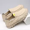 Chaussures décontractées Toivas de soie glace pour hommes un étape d'été léger pied large pied respirant mince semelle douce vieux tissu de beijing