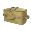 Cosmetic Bags Multifunctional Camping Storage Tactical Pouch Bag 600D Oxford Gas Stove Canister Pot Carry For Hiking