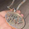 Ny anpassad Iced Pop Hip Hop VVS Moissanite Diamond i kombination med S Sterling Sier Pendant Necklace