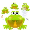 Machine à bulles extérieures Crabs Frog Music Kids Kid Toy Toy Bathtub Savon Automatic Bubble Maker Baby Bath Bownling Toy for Children 240416