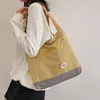 Shoulder Bags Women Canvas Bag Daily Shopping Students Books Thick Cotton Cloth Handbags Tote For Girls Casual Underarm