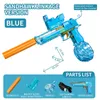 Desert Eagle Water Gun Electric Continuous Tiring Manual 2 in 1 Summer Beach Pool Pistol Toy Outdoor With Drum Silencer 240420