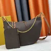 Borsetto di designer di designer di eccellente borsetta Hobo borse da donna con spalla mezza luna tote marca di lusso in pelle trasversale in rilievo