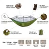 Anti Mosquito Camping Equipment Suspended Swing Outdoor Garden Furniture Portable Hammock Hiking Tents Supplies Tourist 240411