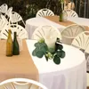 Fleurs décoratives Rustique Eucalyptus Decor Wreath Candle Ring Set for Home Wedding Party Table Centorpiece Decoration Green Artificiel Green