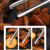 Grills Grill Tangs vlees kookgerei voor BBQ Baking Silver Kitchen Accessories Camping Supplies Gratis verzending Item Barbecue Clip