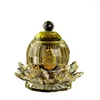 Wijnglazen Crystal Lotus Holy Water Cup Boeddha levert grote verdriet Mantra voor ornamenten Chinese stijl theeset