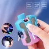 En gros de conception de métal personnalisée fidget fidget spinner double arc arc électrique rechargeable de type C. type C avec lampe de poche