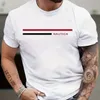 Mens d'été 100% coton lettre imprimée tshirt décontracté masculin de vêtements de mode Tops Tee T-shirt de luxe surdimensionné 240426