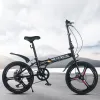 Bicycle Fold Bicycles Varie variable Bike 20 pouces ALDULT DISC frein portable One Piece / Spoke Wheel Household Commute