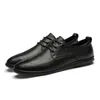 Casual schoenen hoogwaardige heren echt lederen mannen zakelijke oxfords voor man luxe loafers mocassins comfortabele flats