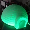 Outdoor Activities 8mD (26ft) With blower Inflatable Igloo Dome Tent with led light White Structure Workshop for Event Party Wedding Exhibition Business Congress