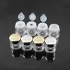 30/50PCS Clear 5 ml puste kosmetyczne przesyłanie luźne słoiki w proszku 5G pojemnik na śrubę pokrywki DIY Butelka do makijażu butelki do napełniania 240425