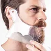 New 2022 Fashion Men Beard Shaping Styling Template Comb Men's Beards Combs Beauty Tool for Hair Beard Trim Templatesival