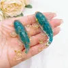 Garden Decorations 2.3 Natural Crystal Stone Gravel Lucky Koi Fish Figurine Resin Mini Quartz Fancy Carp Statue Home Decor Desk Ornament Gift