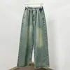 Jeans masculinos High Street Vintage Lavado Versátil Sweatsals Sweetwear calça calças roupas roupas de roupa