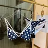 Sexy Bikini Sets For Women Bandage Swimsuit Crop Top Swimwear Thong Bathing Suit High Cut Beachwear Solid Print Bikinis