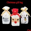 Present Wrap Presents Bags Cookie Santa Candy Box Packaging Juldekorationer år Present FY5641 B1022 Drop Delivery Home Garden F DHDGY