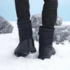 Stiefel 2024 Winter im Freien warme Schuhe für Mann Seite Zip-Männer-Knöchel-Snow-Casual Anti-Slip Plus Size