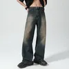 Мужские джинсы ретро старый ковбой ins tide brand vide gat pad want