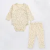 Kleidung Sets Baby Boys Kleidung Frühling Herbst Langarmer Anzug Säugling Solid Colothing Set süße Outfits Girl Pyjama