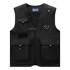Men Vest Designer Outerwear Coats Summer Outdoor Leisure Multi Pocket Multi Pocket veelzijdige dunne lieverd V-hals vesten Fashion CoatG95Q