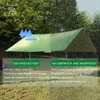 Tarp tendu étanche Tarp extérieur camping hamac ultralier de voyage couché de parole de soleil jardin plage plage auvent couvre-soleil