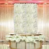 Fleurs décoratives Pink Silk Rose Flower Mur artificiel pour la décoration de mariage Babyshow Christmas Home Detarp Decor