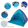 Tomshoo 3-4 Persons strandtält Instant pop-up-skugga Sun Shelter Canopy Cabana Outdoor Trip med Carry Bag 240422