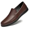 Chaussures décontractées Homme de haute qualité Locs légers Houstable Mentils confortables Moccasins Généralités en cuir Flats taille 37-45