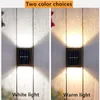 18pcs Wall Solar Light Waterproof Garden LED per illuminazione esterna lampioni da strada per casa decorazione del cortile del portico 240411