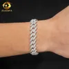 Pass Diamond Tester Hip Hop Bijoux VVS Bracelets pour hommes Moisanite 925 Sterling Silver Moissanite Cuban Link Chain