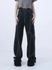Damesjeans Zwart Design Baggy Mom Woman American Retro Oversized 2024 High Taille Rechte broek Chic Y2K